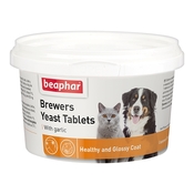 Beaphar Brewers Yeast Tablets With Garlic Кормовая добавка для взрослых собак (с пивными дрожжами и чесноком), 250 таблеток