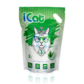 iCAT Aloe Силикагелевый наполнитель для кошачьего туалета (с ароматом алоэ вера)