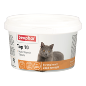 Beaphar Top 10 Кормовая мультивитаминная добавка для кошек, 180 таблеток
