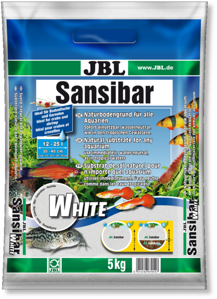 JBL Sansibar WHITE Мелкий белый грунт для пресноводных и морских аквариумов – интернет-магазин Ле’Муррр