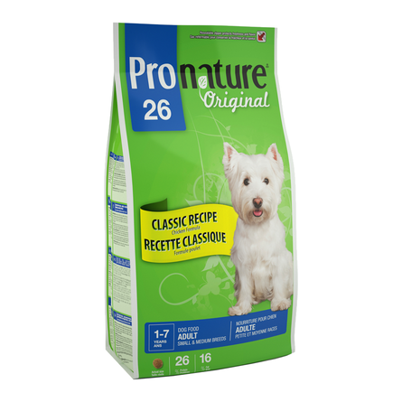 Pronature Original 26 Adult Small&Medium Breeds Сухой корм для взрослых собак мелких и средних пород (с цыпленком) – интернет-магазин Ле’Муррр